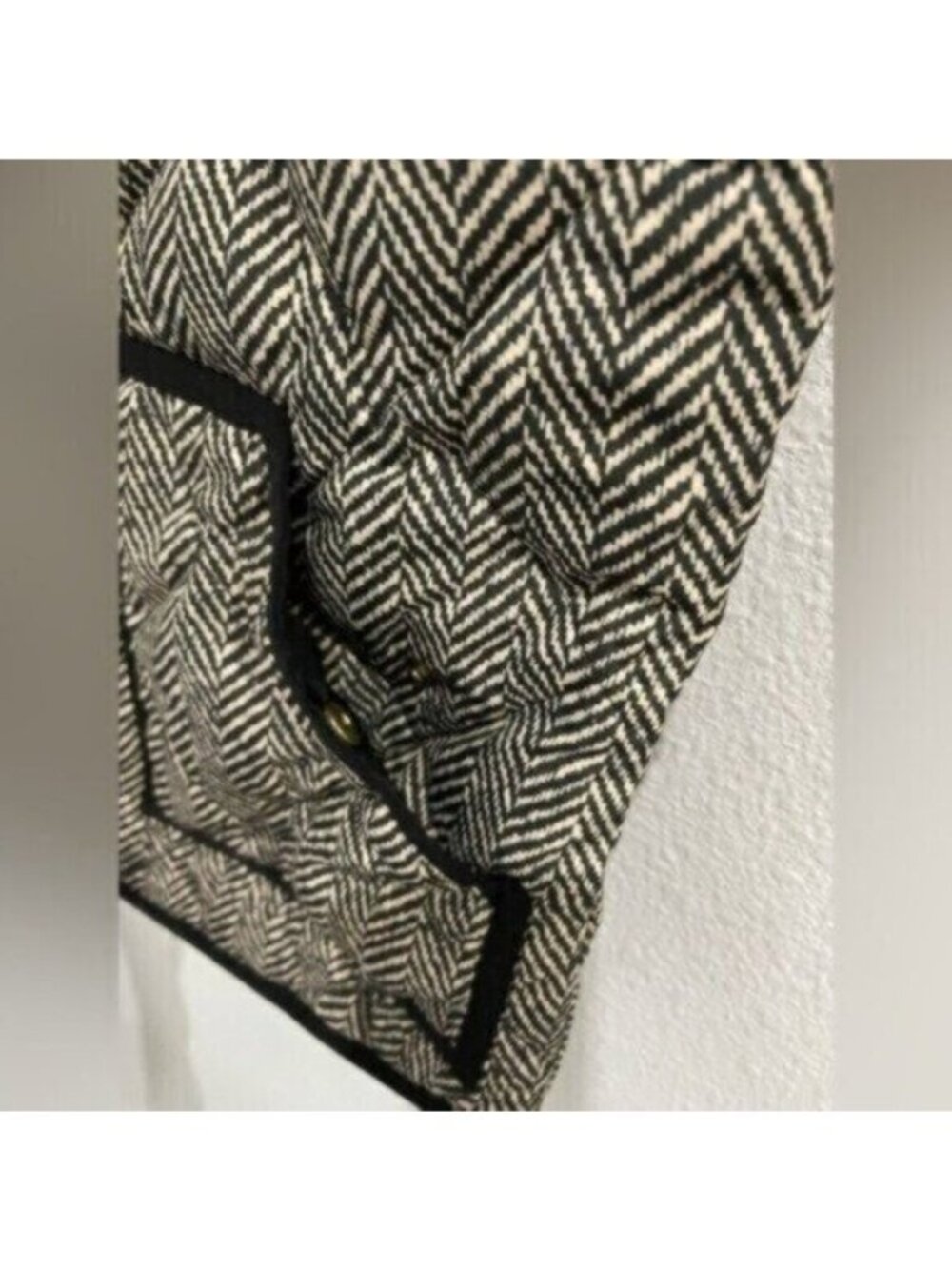 J.Crew Houndstooth Preppy Vest Down Athleisure Neutral Minimalist - Picture 2 of 5